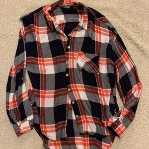 Charlotte Russe Flannel Button Down